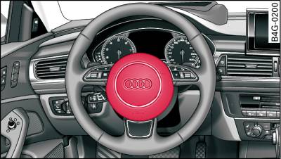 Steering wheel: Driver's airbag